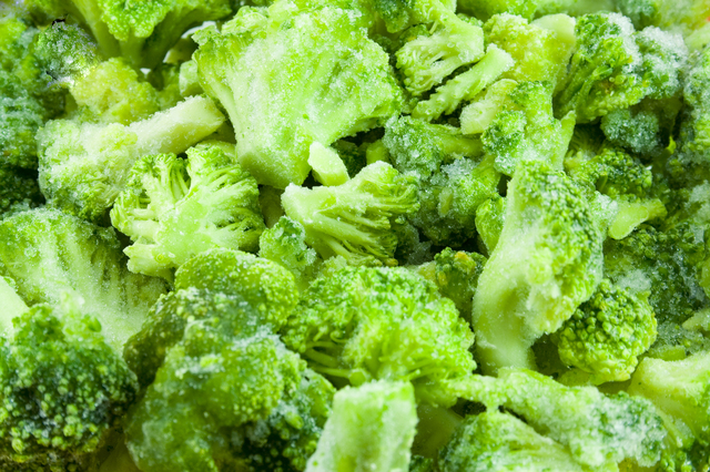 frozen broccoli baskground